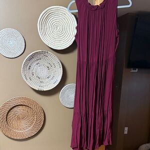 Calvin Klein Burgundy Maxi Dress